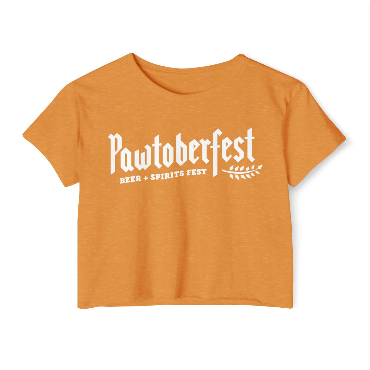 Pawtoberfest Women's Festival Crop Top