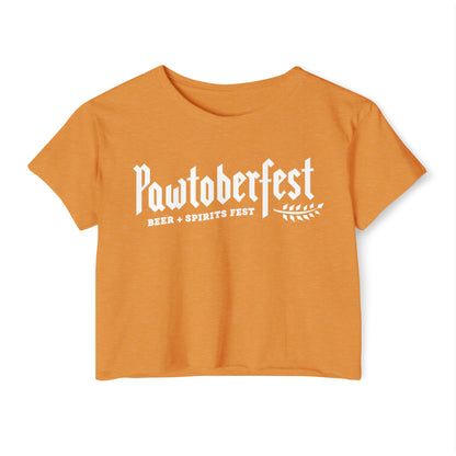 Pawtoberfest Women's Festival Crop Top