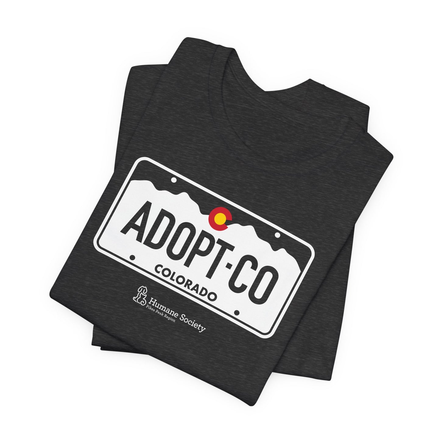 Adopt CO License Plate - Unisex Jersey Short Sleeve Tee