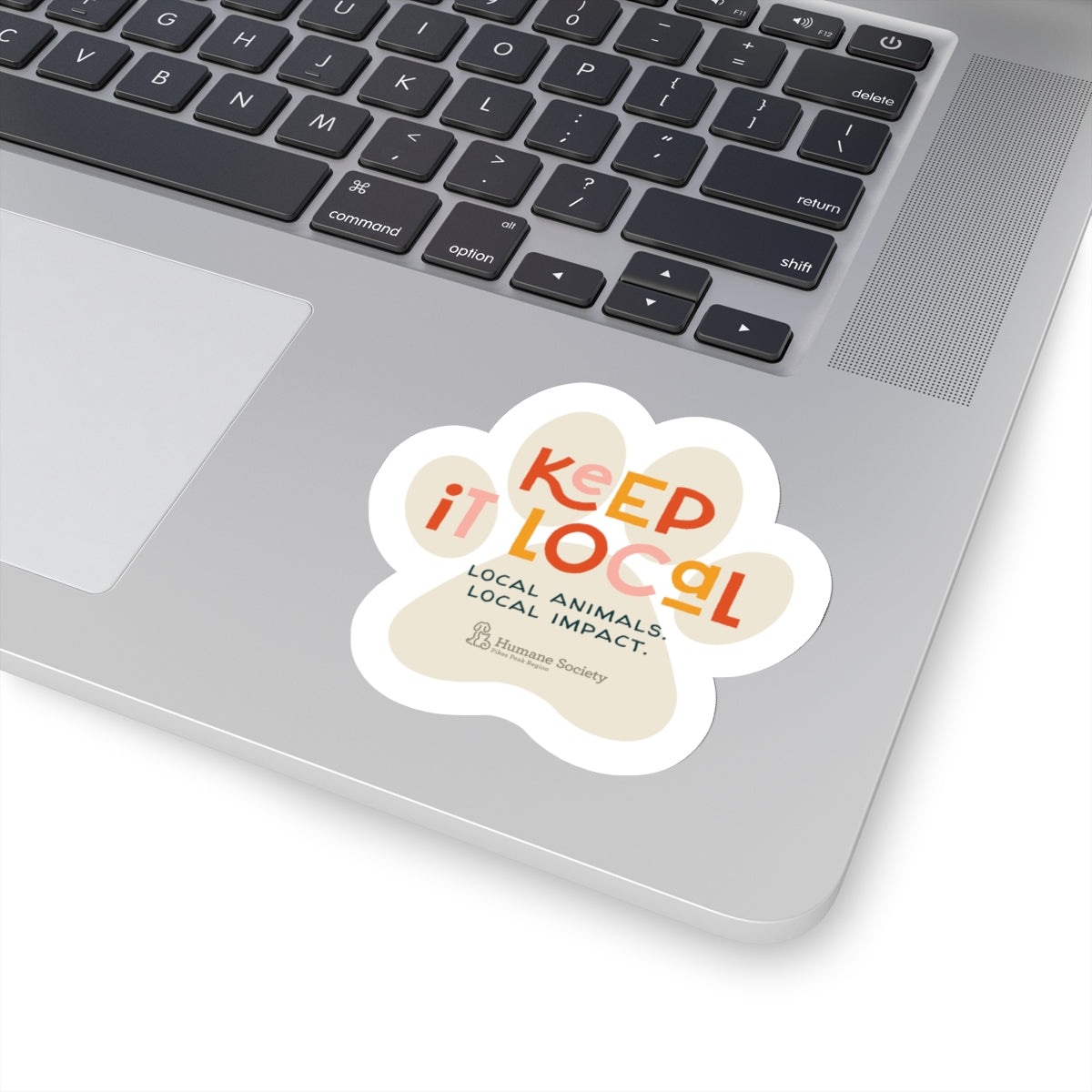 Keep it Local Paw Print Sticker