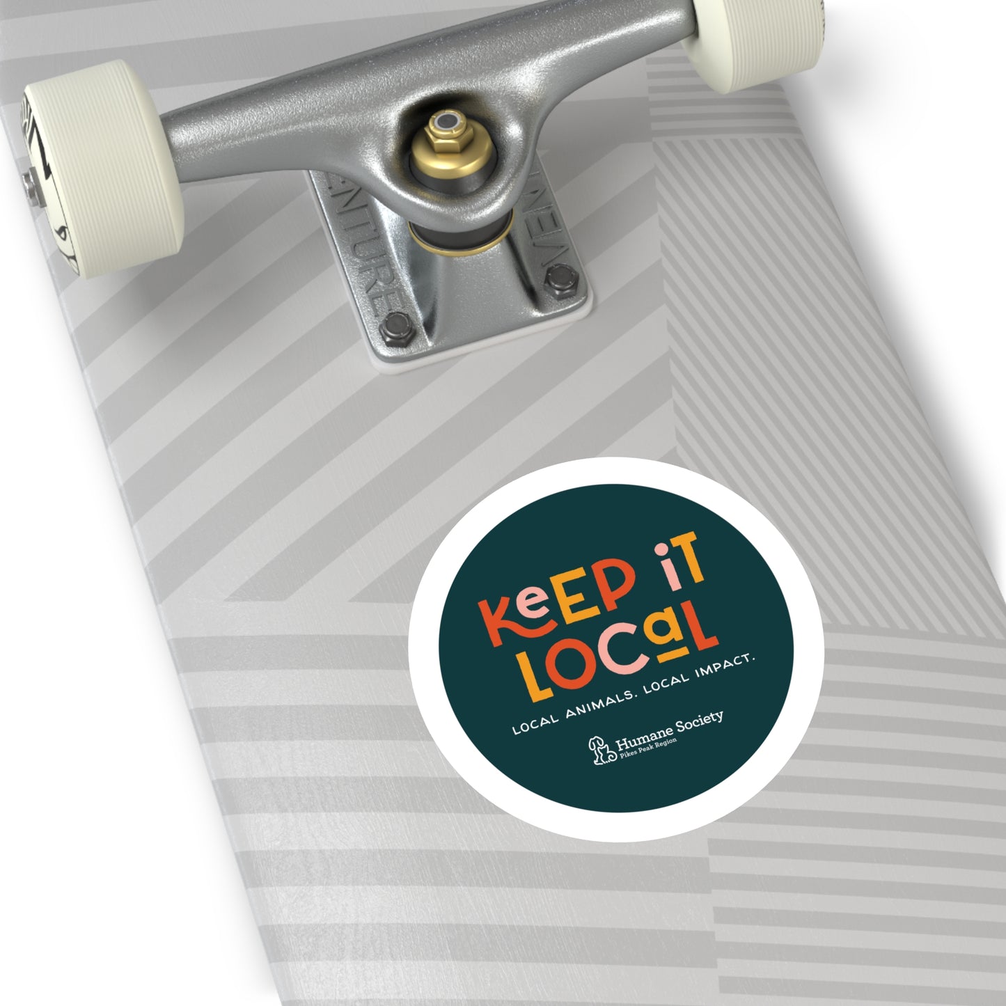 Keep it Local Round Sticker, Indoor\Outdoor