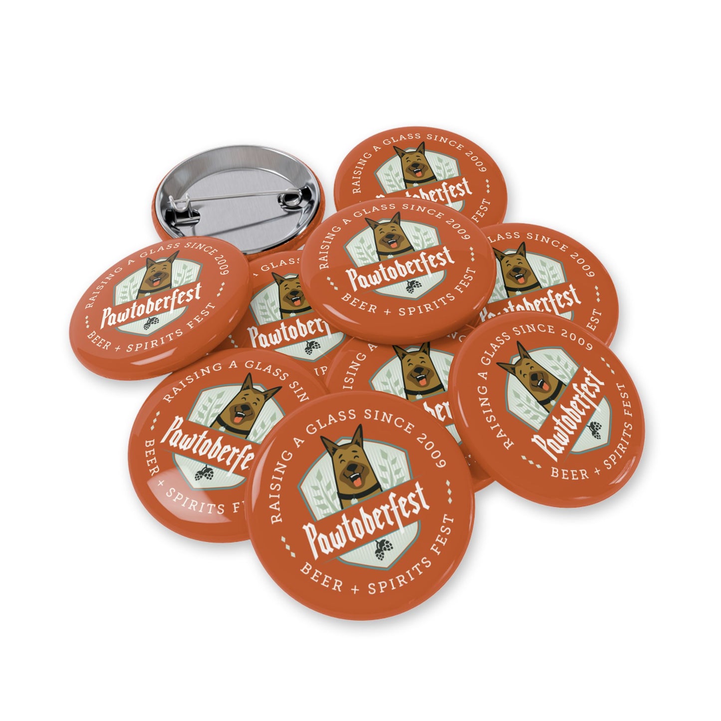 Pawtoberfest Round Pins