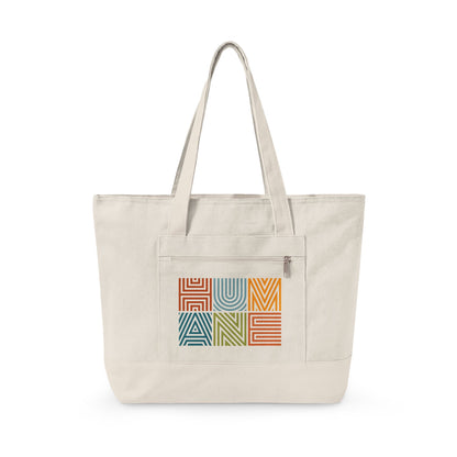 Humane Zippered Canvas Tote