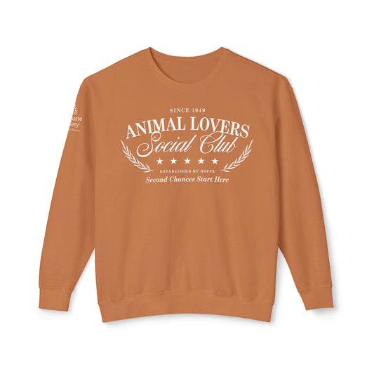 Animal Lovers Social Club - Unisex Lightweight Sweatshirt