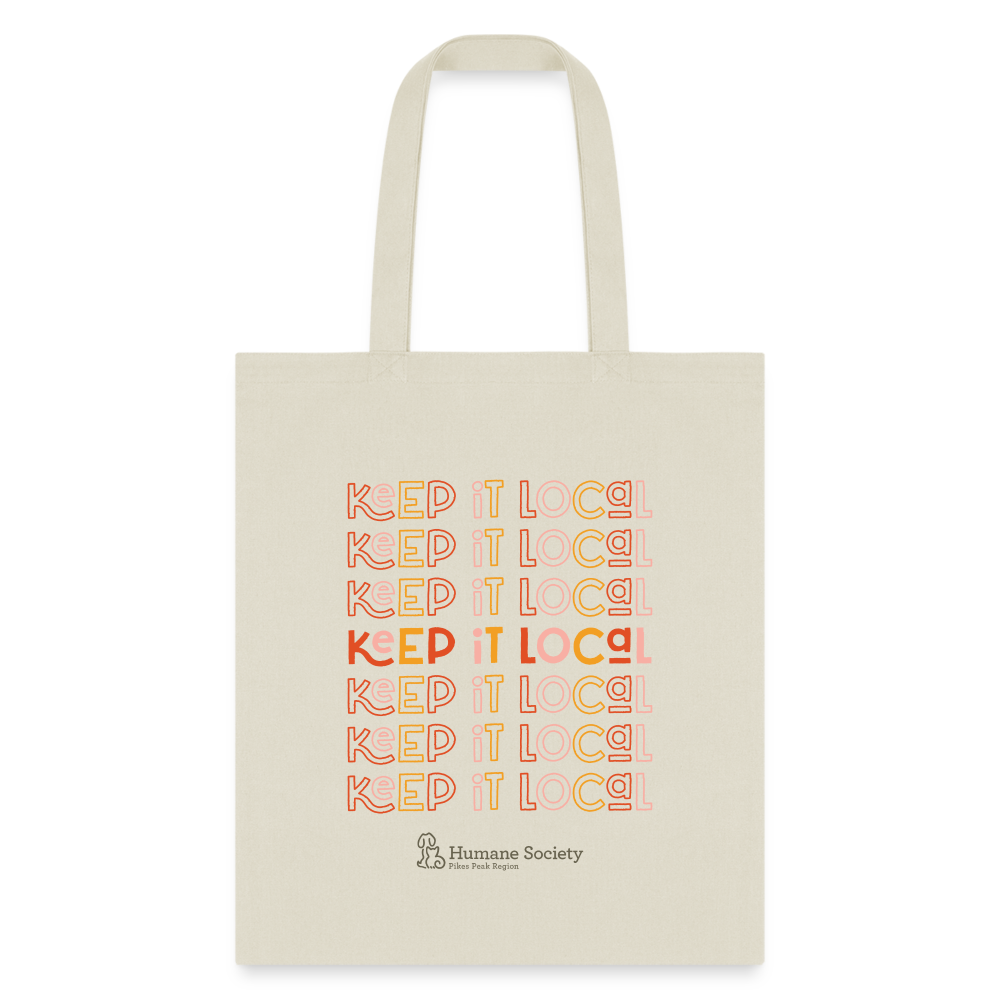 Keep It Local Tote Bag - natural